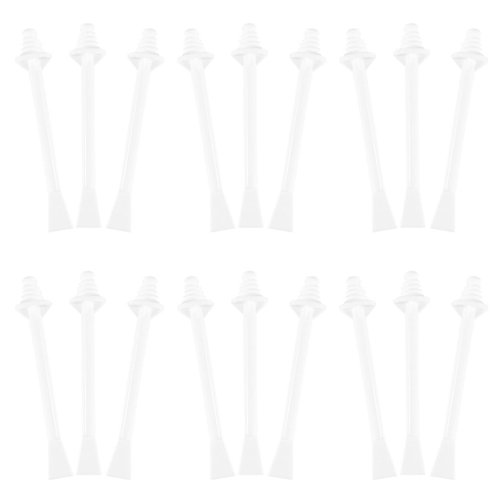 GAROZATION 20-Pack Plastic Nose Wax Applicator Sticks for Pain-Free Nose Hair Removal