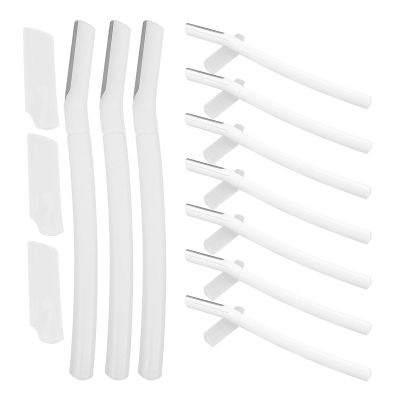 GETAJGHSD 10-Piece Stainless Steel and ABS Eyebrow Trimmers, Lightweight Design for Detailed Trimming at Home and for Beginners