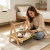 Generic Tip-Resistant Interactive Wooden Cat Scratching Bed view 2