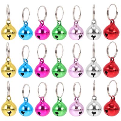 DINHEAROM 24-Piece Multifunctional Metal Cat Bells, Cute Pet Bells for Cats and Dogs, Decorative Accessories and Gifts