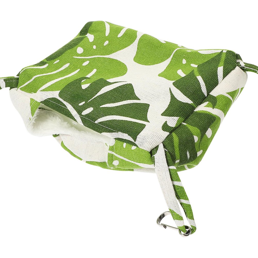 JUMPLAWN Warm Hamster Hammock with Polar Fleece and Linen