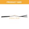 HOUDERCO Lightweight Black Grosgrain Ribbon Dog Collar with Rhinestones view 2