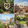 Bear-Shaped Wooden Bird Swing, 18.5 x 18.5 cm view 3