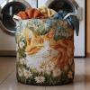 Large Quilted Laundry Basket, Collapsible with Handles, Portable Clothes Organizer for Laundry Rooms, Bathrooms, Bedrooms and Dorms, 41 x 56 cm view 3
