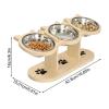 Elevated Dog Bowl with 3 Bowls, Height-Adjustable Pet Water Station view 2