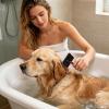 Dog Grooming Brush | Professional Ergonomic Comb with Non-Slip Grip view 3