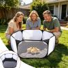 Foldable Dog Playpen with Mat, Non-Slip Enclosure view 2