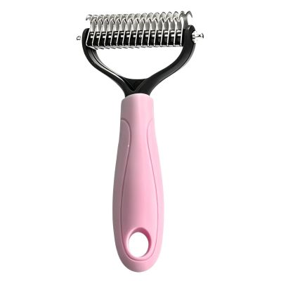Double Sided Grooming Rake - Undercoat Shedding Tool