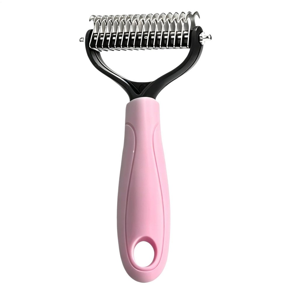 Double Sided Grooming Rake - Undercoat Shedding Tool
