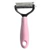 Double Sided Grooming Rake - Undercoat Shedding Tool view 1