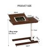 Rolling Adjustable Overbed Table with Wheels view 2