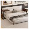 Rolling Adjustable Overbed Table with Wheels view 4