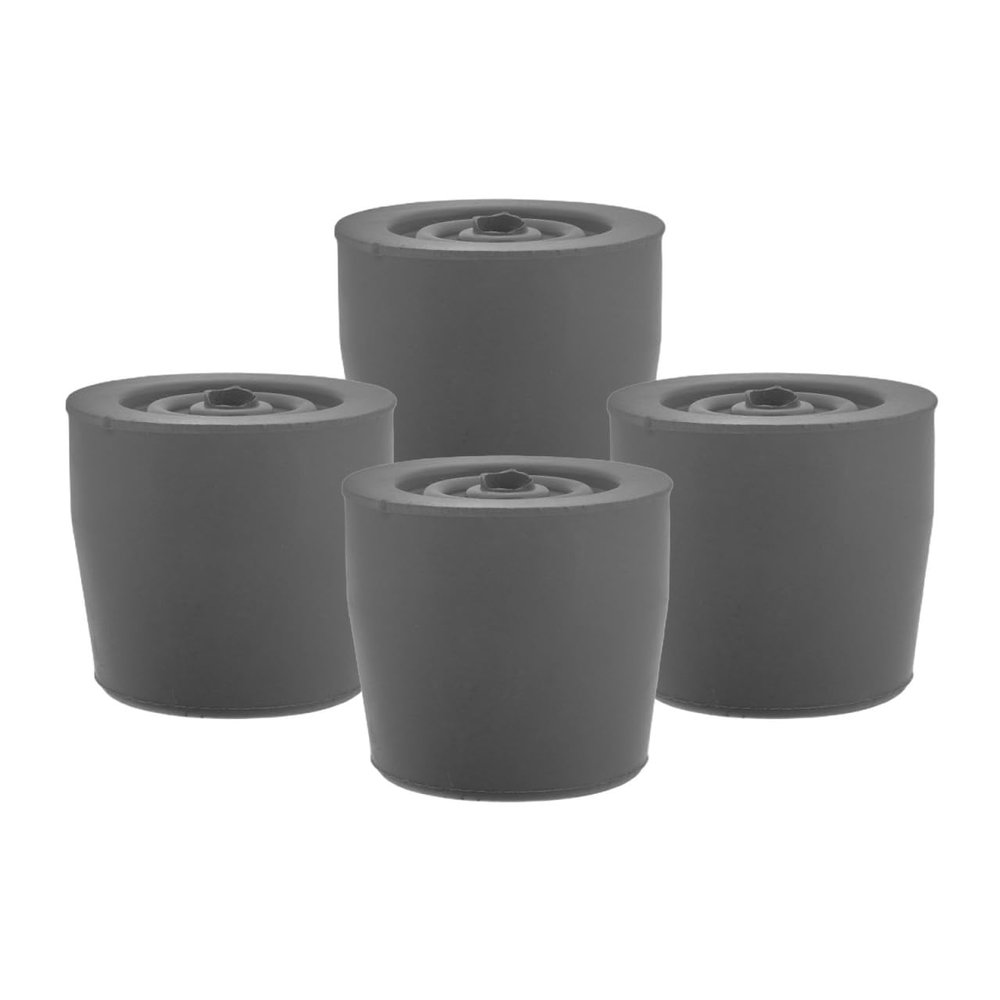 Adorainbow 4-Pack Non-Slip Rubber Tips for Walking Canes and Mobility Aids