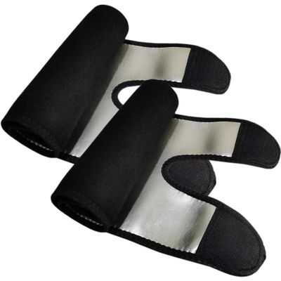 BUTIFULSIC Adjustable Black Neoprene Fitness Thigh Bands for Muscle Stabilization and Calorie Burning