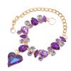 Homoyoyo Adjustable Dog Collar with Rhinestone Heart Pendant view 1