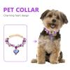 Homoyoyo Adjustable Dog Collar with Rhinestone Heart Pendant view 3