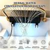 Japanese Head Spa Equipment, Mobile Shampoo Basin with Dual Water Circulation, Steaming and Light Therapy, 60-Liter Tank view 2