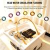 Japanese Head Spa Equipment, Mobile Shampoo Basin with Dual Water Circulation, Steaming and Light Therapy, 60-Liter Tank view 3