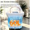 Japanese Head Spa Equipment, Mobile Shampoo Basin with Dual Water Circulation, Steaming and Light Therapy, 60-Liter Tank view 4