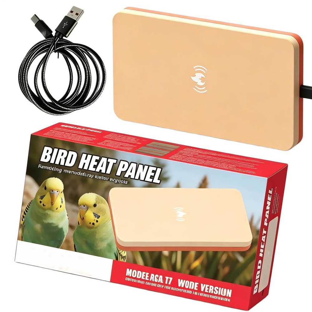 Bird Cage Heater, 18 x 10 cm USB Heating Plate