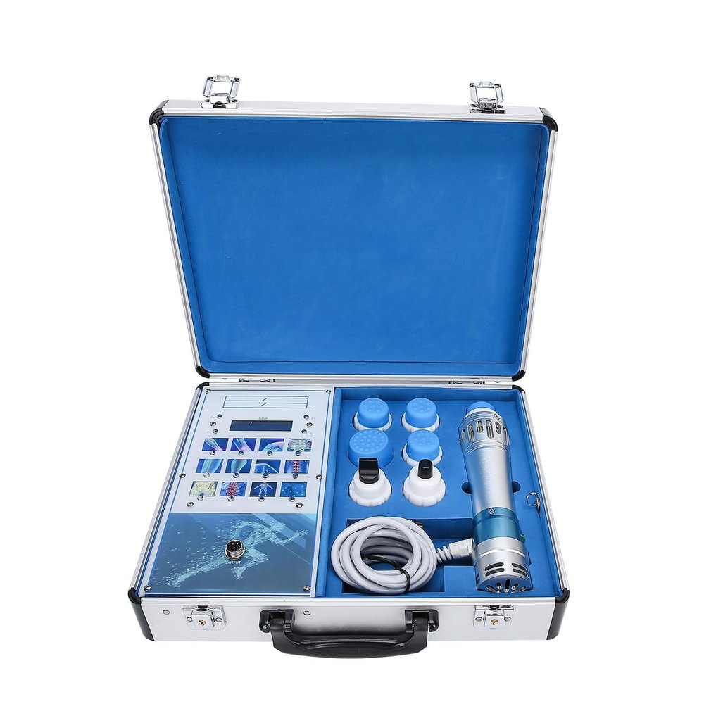 Focused Shockwave Therapy Device, Professional Electromagnetic Therapy Device for Erectile Dysfunction, with 7 Massage Heads