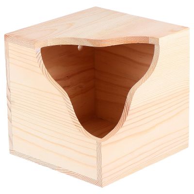 ibasenice Wooden Small Animal Feeder and Hideout
