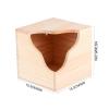 ibasenice Wooden Small Animal Feeder and Hideout view 2