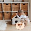 ibasenice Wooden Small Animal Feeder and Hideout view 4