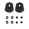 Replacement Heel Pads for RC901, RC902 and RC903 Road Cycling Shoes, Wear-Resistant ABS Repair Pads, Black, 2-Piece Set view 1
