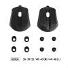 Replacement Heel Pads for RC901, RC902 and RC903 Road Cycling Shoes, Wear-Resistant ABS Repair Pads, Black, 2-Piece Set view 3
