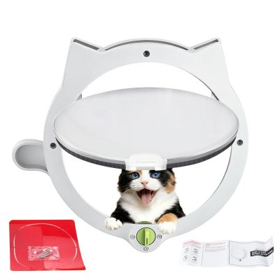 Cat Door, 31.0 x 25.9 cm, with Adjustable Locking Modes