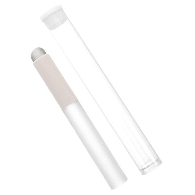 Small, Portable, Precise Round Silicone Lip Brush, White