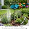 Multicolor Metal Bird, Insect & Bee Waterer: Handmade Garden Stake with Weather-Resistant Flower Design view 4