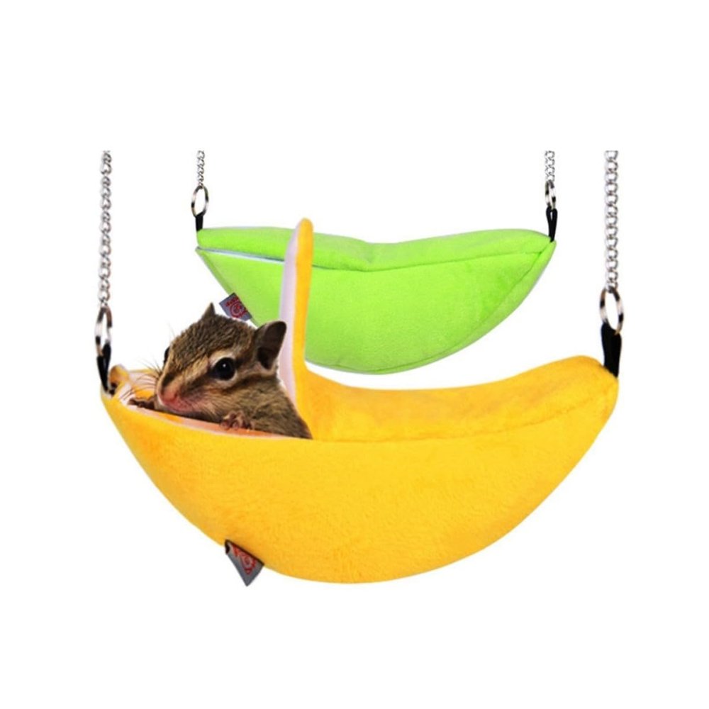ELEOUTI Warm Hammock for Hamsters and Rats - Banana Shape
