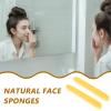 ibasenice Compressed PVA Exfoliating Facial Sponges, 50 Pieces, Portable Yellow Cosmetic Sponges for Facial Cleansing and view 3