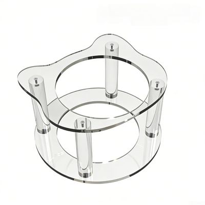 Transparent Acrylic Stand for Cat and Dog Bowls