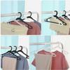 20 Space-Saving Black Plastic Hangers for Children view 4