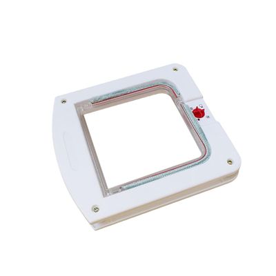 PLAFOPE Controllable Cat Flap, Size S, White ABS, Secure Entry and Exit for Cats and Kittens