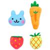 BETOOKY 4-Pack Plush Catnip Fruit Toys view 1