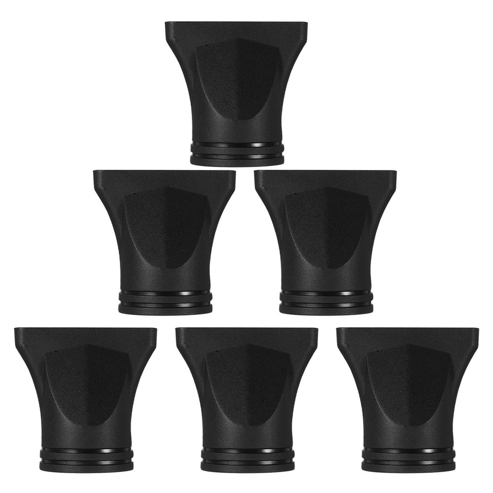 Abaodam 6-Piece Plastic Hair Dryer Nozzle Set with Narrow Concentrator, Flat Nozzle and Diffuser