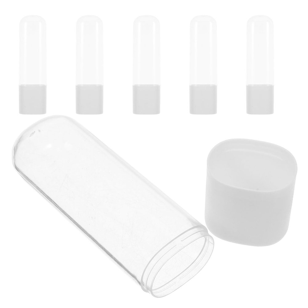 Luxshiny 6-Piece Water Flosser Nozzle Case, Durable Plastic, Dustproof Storage Box, Compact and Slim for Daily Home Use