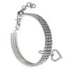 Alasum Adjustable White Pet Collar with Metal Heart Pendant for Cats and Dogs view 1