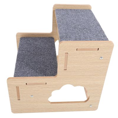 TEHAUX Wooden Dog Steps for Small Dogs and Cats