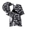 Hairdressing Smock with Zipper and Pockets, XL, Black view 3