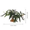 KJHBV Realistic Artificial Green Plastic Plants for Reptile Enclosures view 2