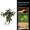 KJHBV Realistic Artificial Green Plastic Plants for Reptile Enclosures view 3