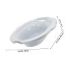Portable White PP Sitz Bath Basin for Postpartum Care view 2