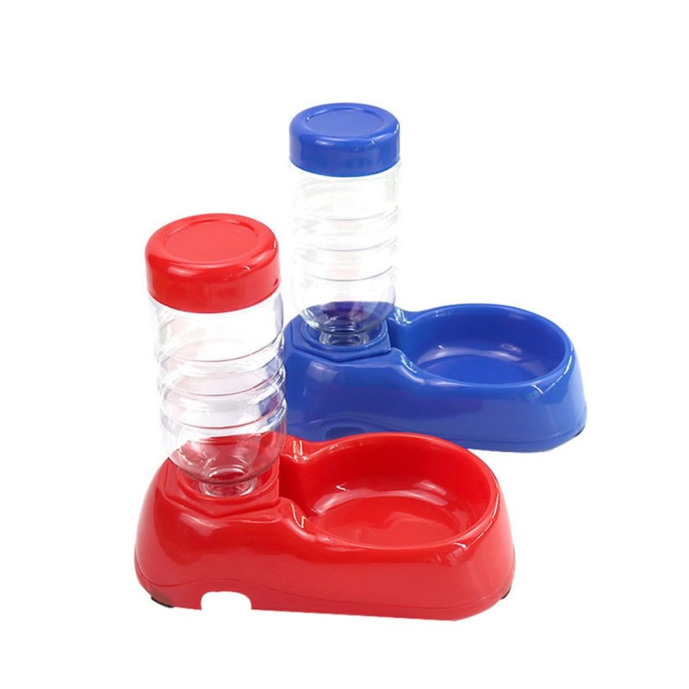 INOOMP Automatic Pet Water Fountain, 350 ml Plastic, Unique Design for Cats
