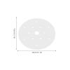 Sosoport Round Transparent Acrylic Aquarium and Terrarium Cover with Protective Anti-Jump Mesh view 2