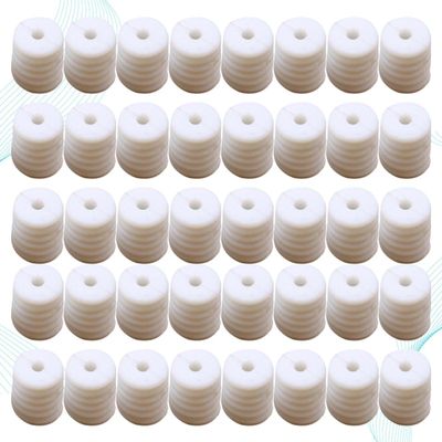 SILENRADAWN 200-Piece Silicone Adjustable Mask Buckles, Non-Slip Ear Loop Adjusters, White